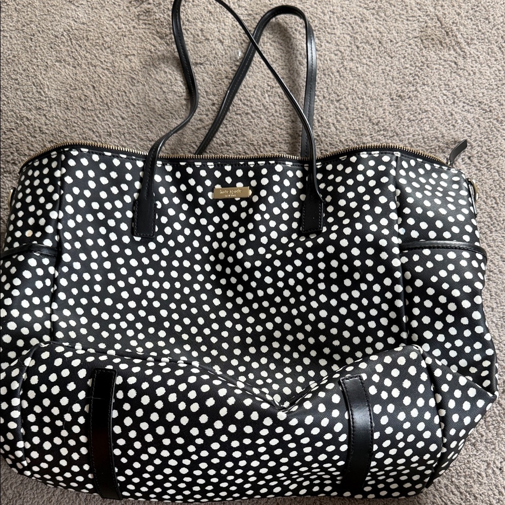 Kate Spade Black and White Dot Tote
